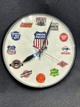 Vintage Union Pacific Railroad Wall Clock Railway Logos Works - Cracked Lens - £9.52 GBP