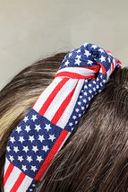 Navy Blue Flag Day Knotted Headband - $74.80 MXN