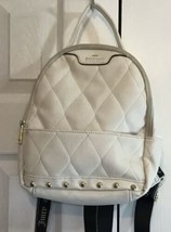 Juicy Couture Small Quilted Backpack White 11 x 10 x 4 - $18.46