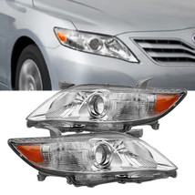 Headlights Headlamps Chrome Housing Left+Right Pair for 2010-2011 Toyota Camry - £93.35 GBP