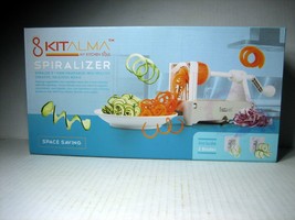 Spiralizer 8 KitAlma My Kitchen Soul Veggie Slicer 2 Blades Space Saver - $12.34