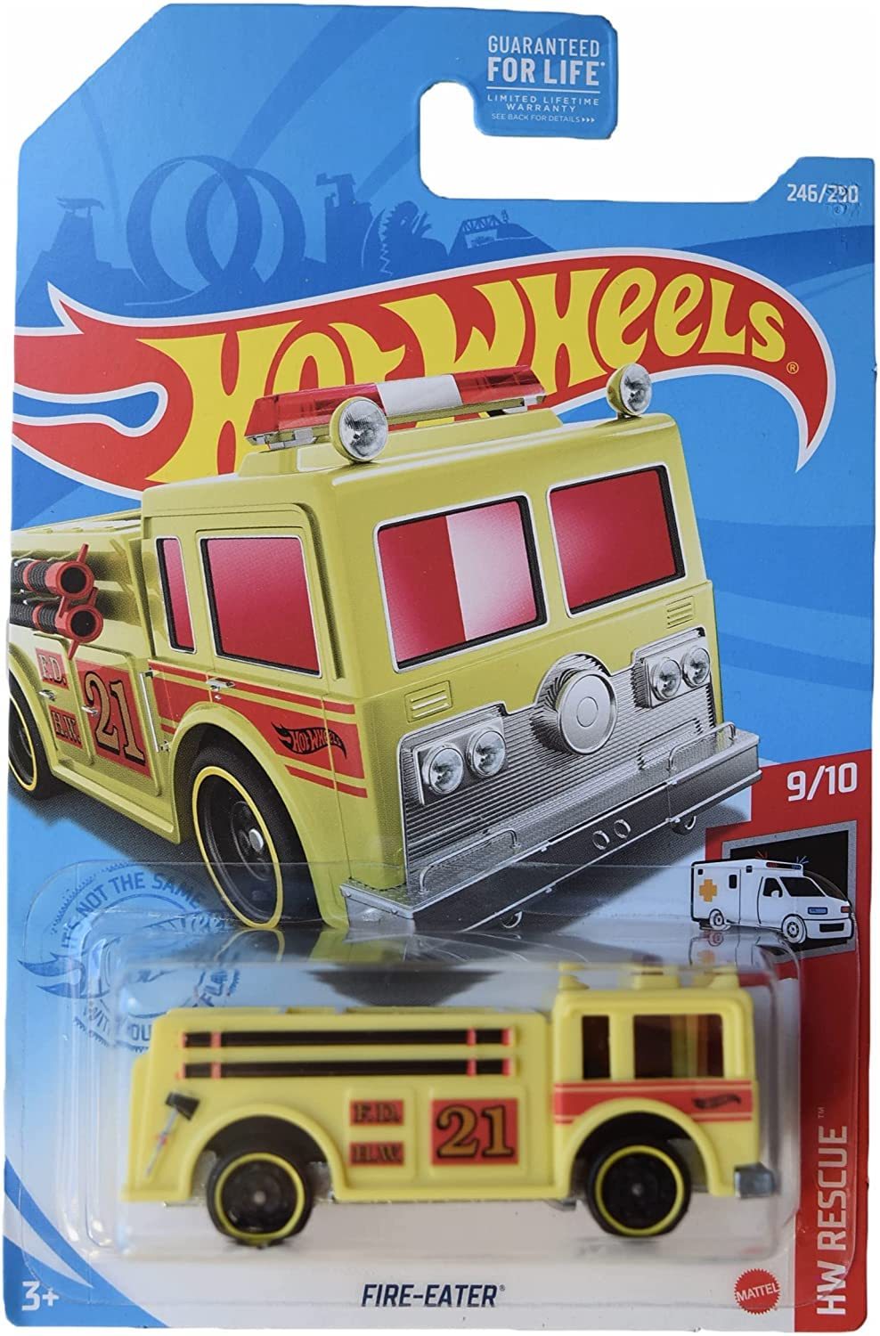 Primary image for Hot Wheels Fire-Eater, [Yellow] 246/250 Rescue 9/10