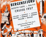 Norwegian American 1957 Bergensfjord North Cape Baltic Cruise Brochure D... - £31.66 GBP