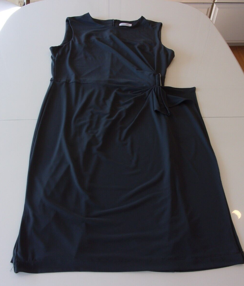 CALVIN KLEIN BLACK DESIGNER EVENING DRESS DARK GRAY SIZE 10 - $43.98