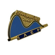 Rio De Janeiro International Association Of Chiefs Of Police IACP Enamel Hat Pin - $14.95