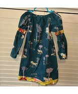 Girls size 4 bell sleeve unicorn print shift dress - $373.17 MXN