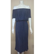 Gianni Bini Navy Blue Off-the-Shoulder Madeline Dress Size LARGE NEW Ret... - €17,13 EUR