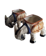 2 Vintage Donkey Planters Occupied Japan Set of 2 Table Top Decoration - $29.77 CAD