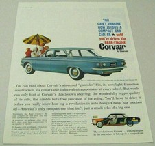 1959 Print Ad The 1960 Chevy Corvair Deluxe 700 4-Dr Blue Chevrolet Joyous - £11.01 GBP
