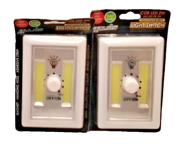 2x Majic Light Dial Switch With Dimmer LED Adhesive Add a light to any room - £10.40 GBP