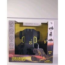 SHARPER IMAGE Stunt Strike Remote Control Stunt Car Spin Black Yellow Trim - $17.09