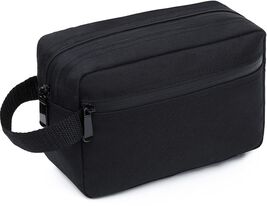 FUNSEED Travel Toiletry Bag for Women and Men, Water-resistant Shaving Bag - $11.88