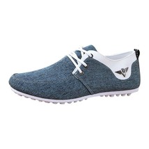 High Quality Canvas Casual Shoes for Men Comfortable Soft Mans Walking Footwear  - £21.16 GBP