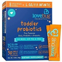 Lovebug Probiotic and Prebiotic for Kids, 15 Billion CFU, for Children 12 Mon... - £19.73 GBP