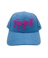 Top Golf Hat Women’s Blue Pink Plaid Cap NWT - $342.65 MXN