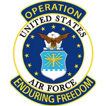 Eagle Emblems Patch-Operation Enduring Freedom USAF (3-5/8&quot;) - $9.05
