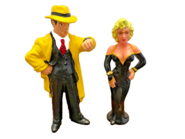 Figures Dick Tracey &amp; Breathless Mahoney From Disney Applause Vintage 3-4&quot; Tall - £13.32 GBP