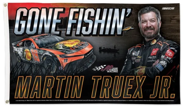 Martin Truex Jr Gone Fishin’ 3×5 Foot Flag - £14.61 GBP