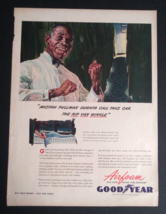 Goodyear Tire &amp; Rubber Airfoam Buy War Bonds Four Roses Magazine Print Ad c1944 - $9.99