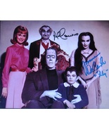 THE MUNSTERS CAST SIGNED PHOTO X2 - Yvonne DeCarlo, Al Lewis w/COA - £227.33 GBP