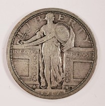1917 Type 1 25C Debout Liberty Quarts En Fin État, 4 Chiffres Date, Toni... - €63,99 EUR