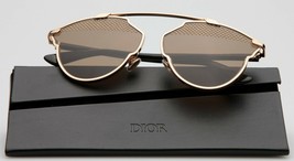 New Christian Dior DiorSoRealS RHL5V Gold Black Sunglasses Frame 59-13-140 Italy - £196.57 GBP