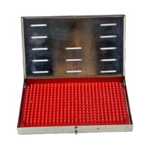 Medical Sterilization Instruments Tray with Silicon Mat RED Small 8X4.7X1 Inc - £39.68 GBP