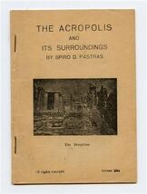 The Acropolis and It's Surroundings by Spiro D Pastras Athens Greece 1944 - $11.88
