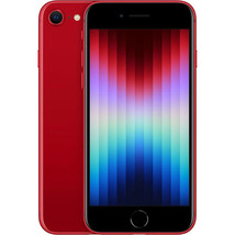 Apple iPhone SE 3rd Gen A2595 Fully Unlocked 64GB Red (Fair) - £174.63 GBP