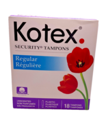 VTG 2004 Kotex Security Tampons Unscented, Regular Strength, 18 count - $473.67 MXN