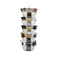Cleverly Designed 5-Tier Smart Carousel Organizer with 40 Pockets and Steel Meta - £60.12 GBP