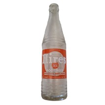 Vintage Orange Hires Soda Bottle 12 oz. Roots Barks Herbs Owens Illinois... - $8.90