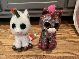 Ty Beanie Boos SNOWFALL And Sparkle 6&quot; Plush Stuffed Animal Toy - $9.89