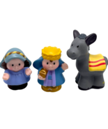Fisher Price Little People Nativity Lot 3 Figures Mary Wise Man Donkey C... - $201.01 MXN