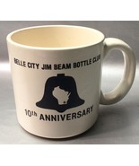 Jim Beam Bottle Club BELLE CITY, WI 10th Anniversary Vintage 1987 Coffee... - £6.00 GBP