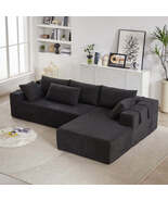 Modern Chenille Upholstered Sectional Sofa Couch Set,Modular 108 L Shape... - $629.00