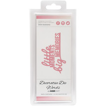 Decorative Dies Words Little Moments Big Memories - £20.53 GBP