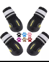 QUMY Dog Shoes for Large Dogs, Medium Dog Boots &amp; Paw Protectors Sz 6.  - £9.26 GBP