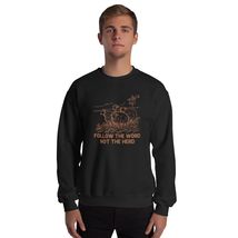 Follow The Word Not The Herd Christian Men Women Unisex Sweatshirt Black - £23.61 GBP+