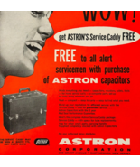 1960 Astron Service Caddy Tubes Diodes Advertisement Vintage TV Radio DW... - $368.75 MXN