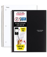 Five Star Spiral Notebooks Plus Study App, 5 Subject, College Ruled Pape... - £27.13 GBP
