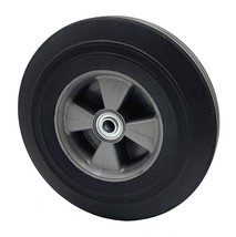 Cart Wheel Replacement 10” Solid Rubber Hand Truck 10 5/8” Axle 660lbs. Capacity - £21.27 GBP