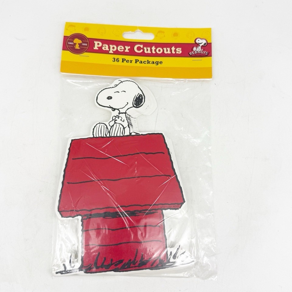 Eureka Snoopy on Dog House Paper Cut Outs 36 Per Pack Classroom Decor Name - $12.00