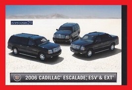 2006 Cartolina A Colori Cadillac ESCALADE/ESV/EXT Vintage - Usa - Grande... - £4.94 GBP