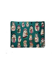 Unisex Printed Vegan Leather Small Pocket Card Wallet - Teal Rakhi Gift - $528.20 MXN