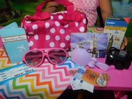 Our Generation Bon Voyage Traveling Accessories Lot F fits American Girl London - £8.55 GBP