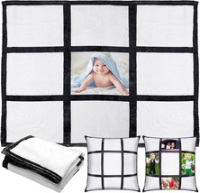 Peryiter Sublimation Flannel Throw Blanket And 2 Pcs. Blank Pillow Cases 60 X 50 - £32.12 GBP
