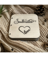 Books Wood Book Gift for Soulmate Anniversary Gift Valentine&#39;s Day Gift ... - £11.78 GBP