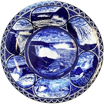 Antique Niagara Falls Rowland Marsellus Blue Staffordshire Transferware Plate - £37.10 GBP