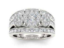 Authenticity Guarantee 
10K White Gold 2ct TDW Diamond Ring - £1,666.21 GBP